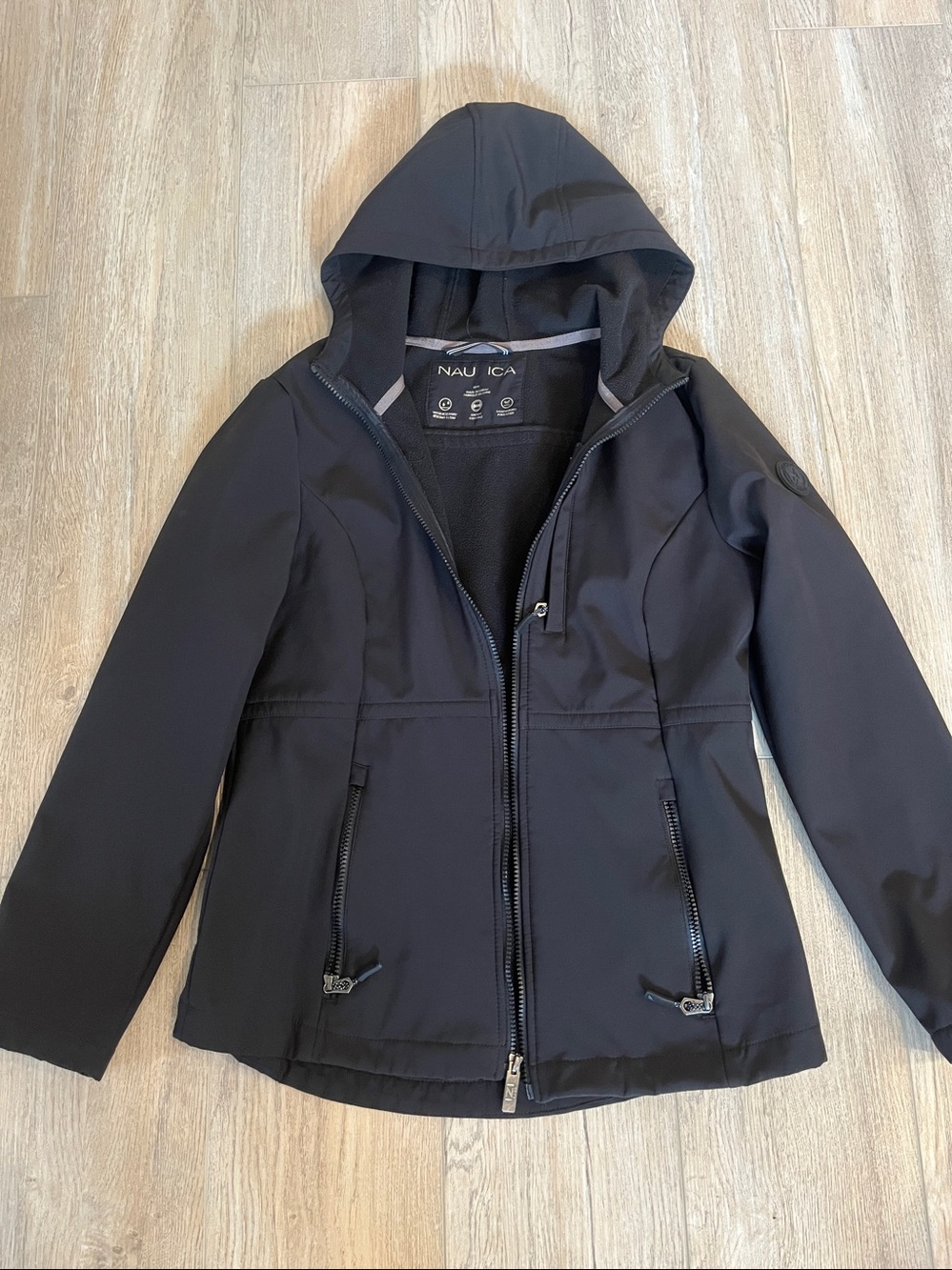 Nautica Black Women's Zip Front Jacket